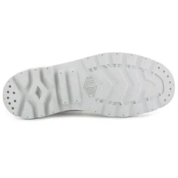 Palladium White Chunky Lug Sole Y2K High Top Vegan Combat Boots Sneakers Shoes - Picture 8 of 16